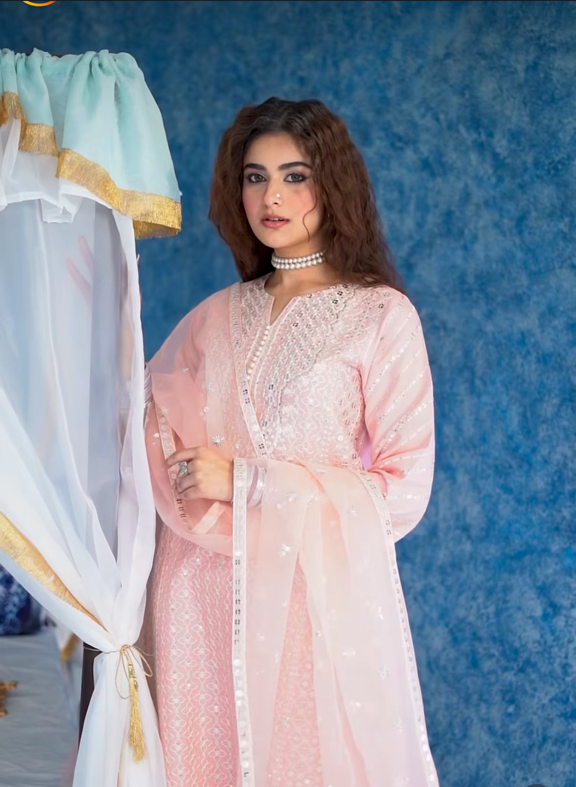 Peachy pink 3 pc cotton outfit (EL0PWT)