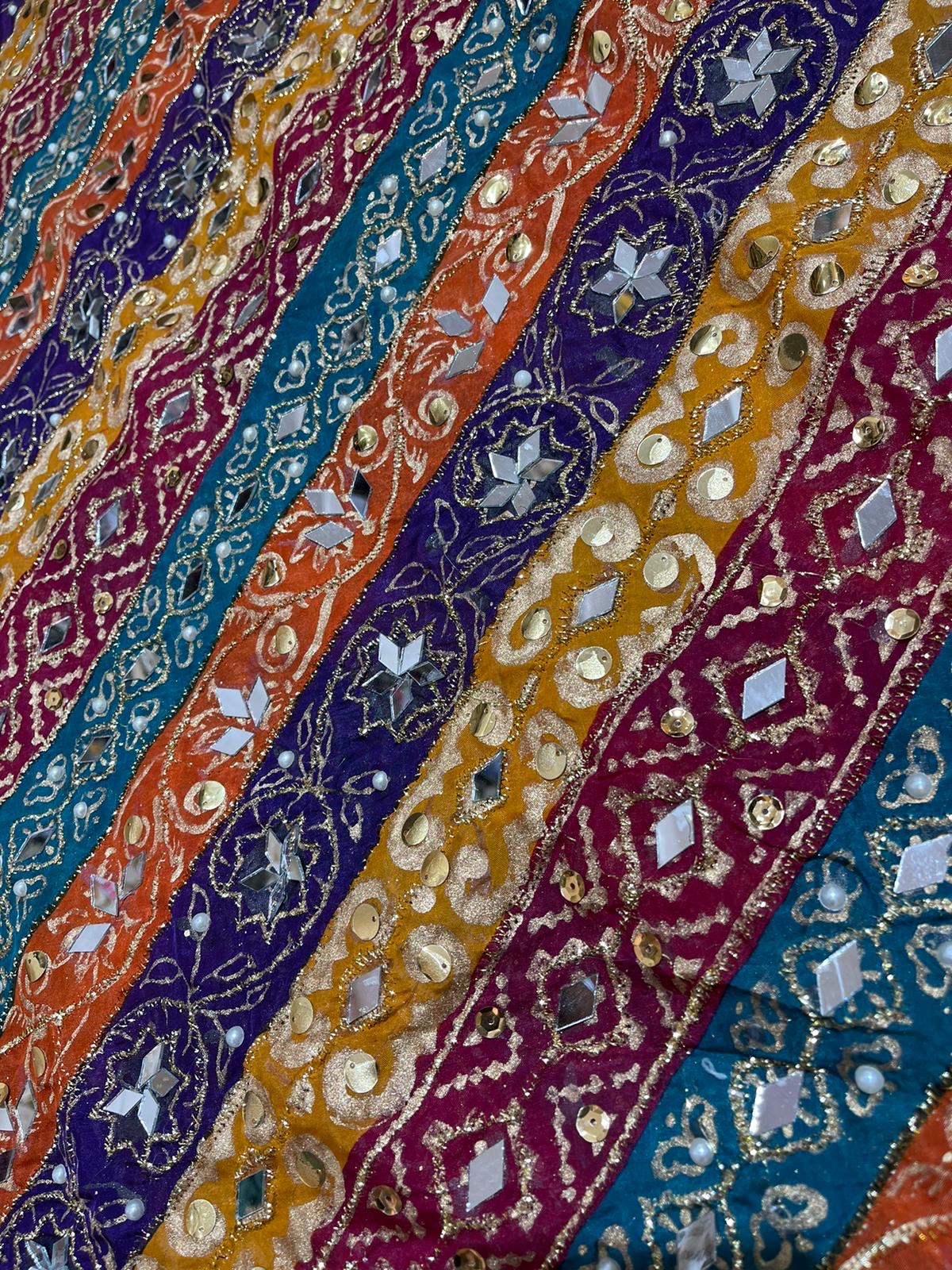 Heavy Mirror Work Shawls - ELHMW001