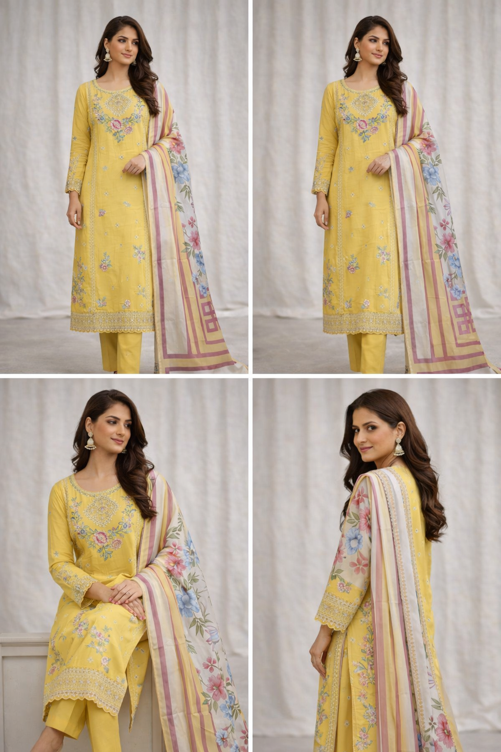 Tawakkal Designer Mustard outfit (EL02T) Eid wear