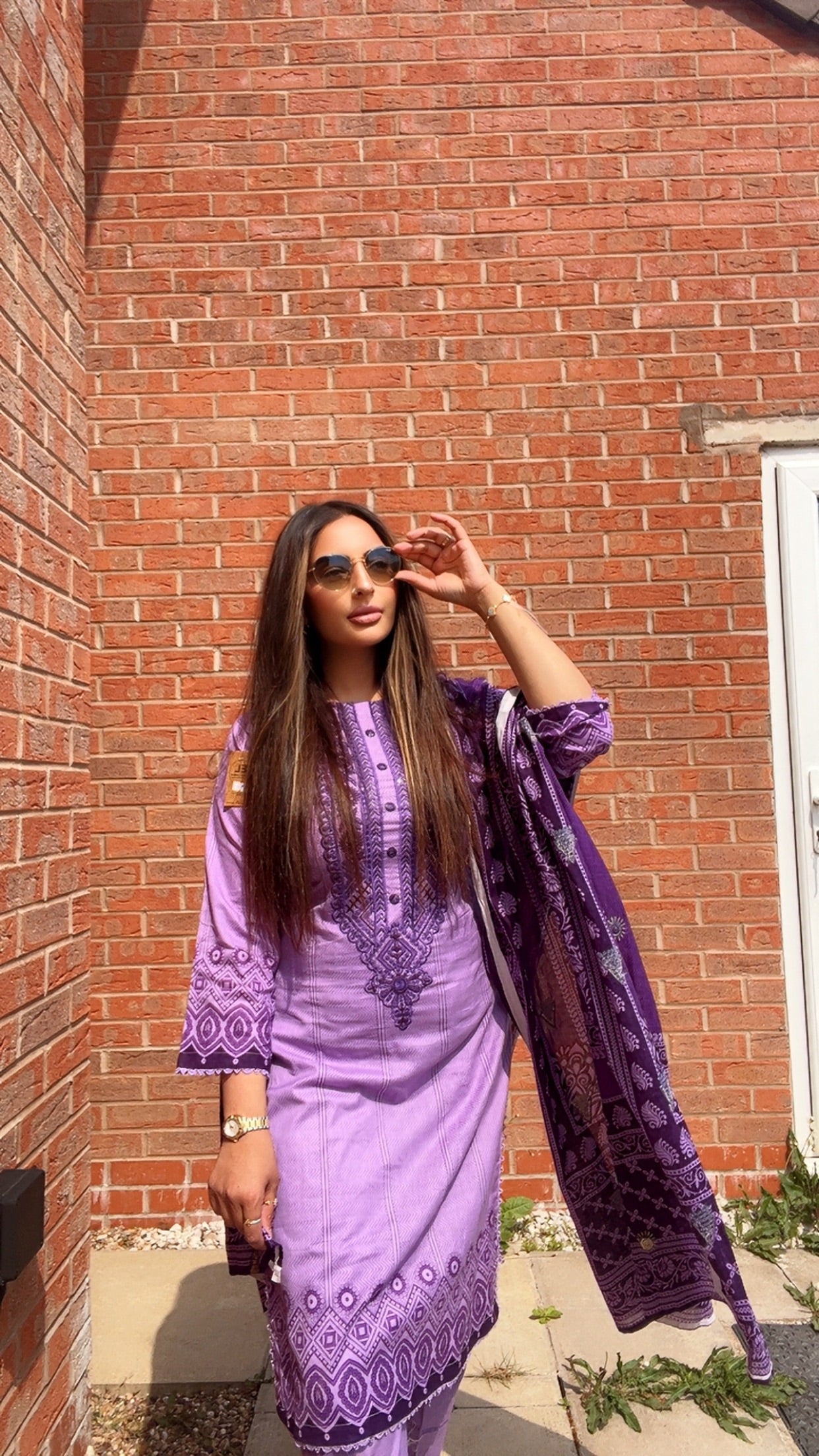 Lilac Casual Wear 3 Pc - ELRR021