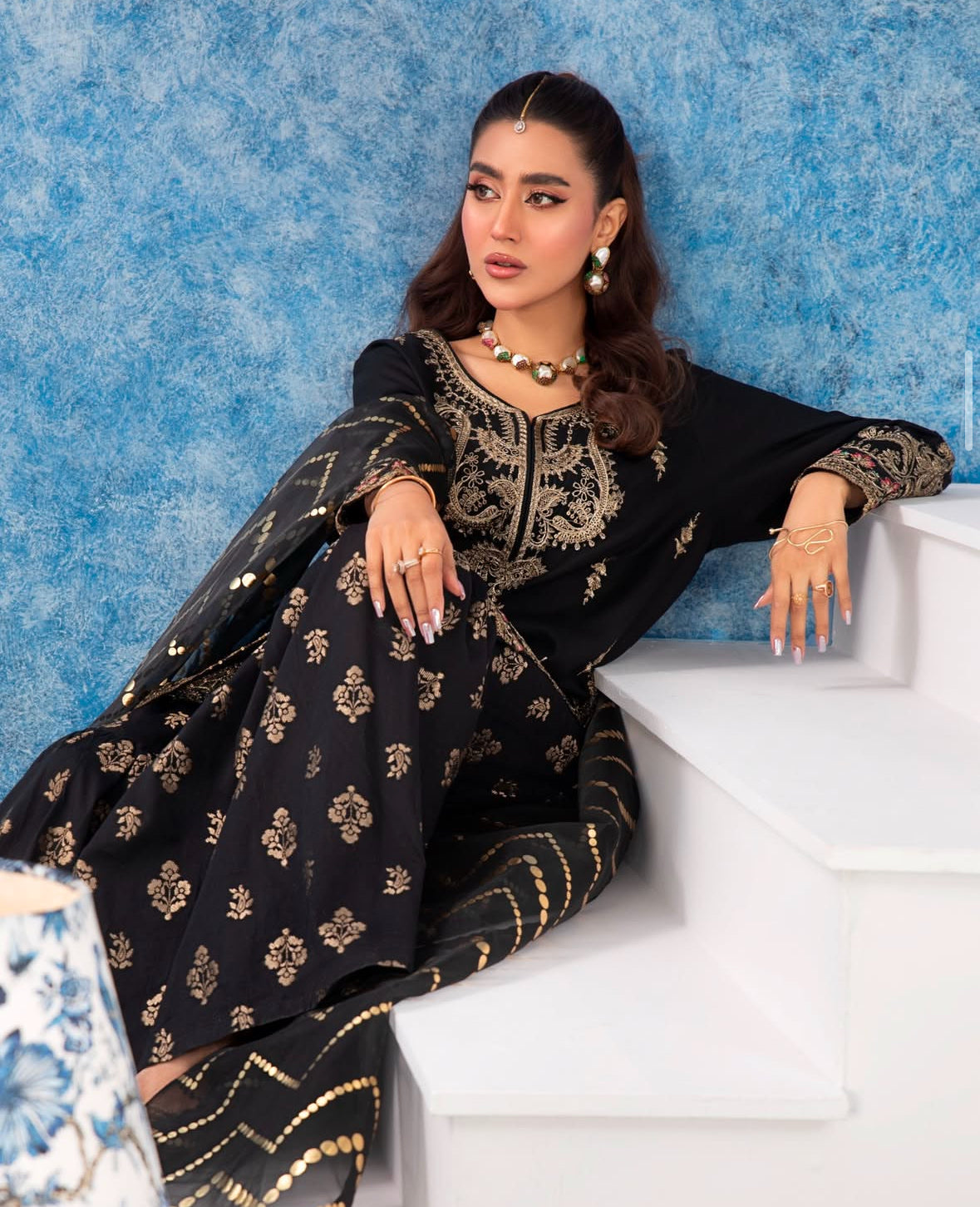 Black cotton Gharara
