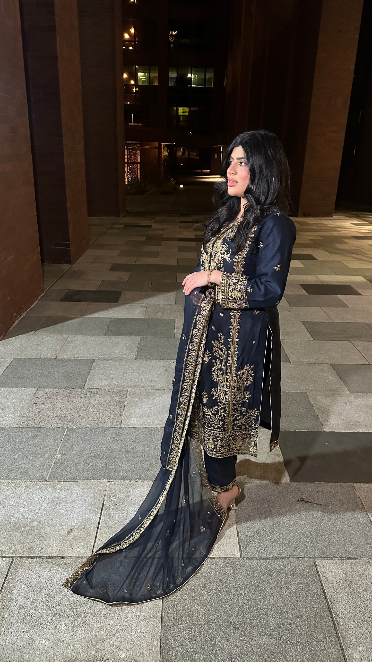 Asim Jofa Blue Outfit BLEL01