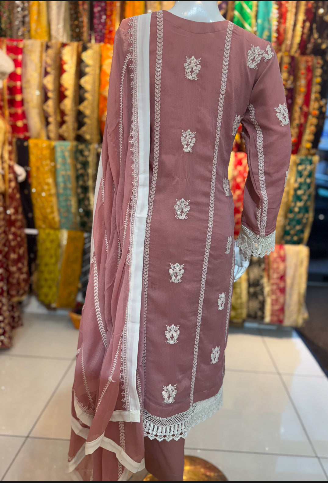 Pink - Thread Work Outfit - ELRR132
