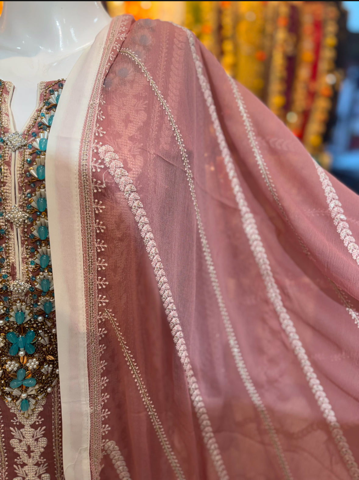 Pink - Thread Work Outfit - ELRR132