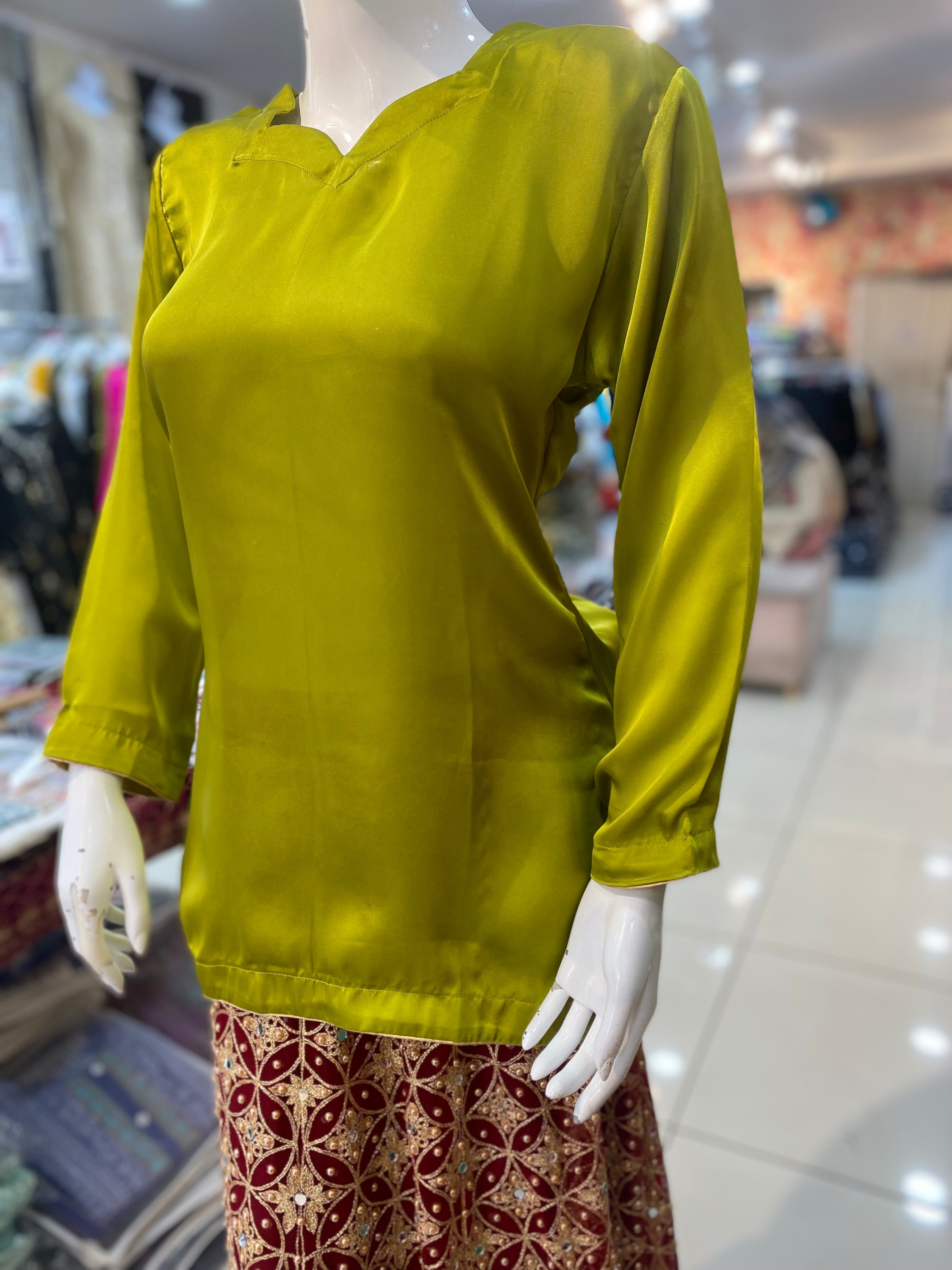 Plain silk kurtis hotsell