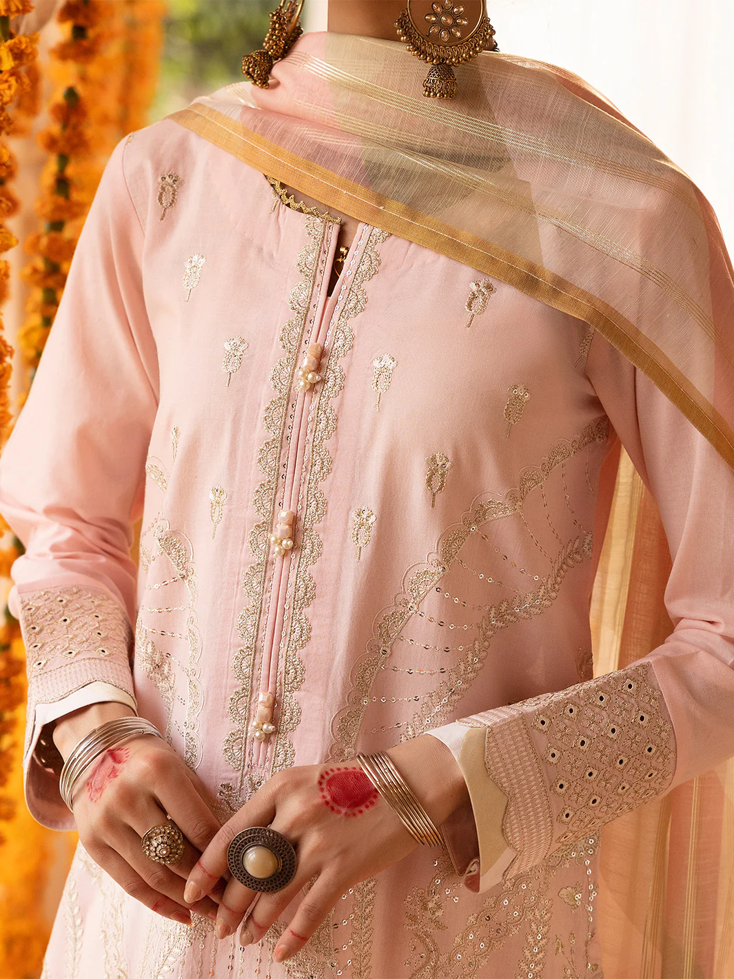 Casuallite Peach Outfit Cotton - ELCL003