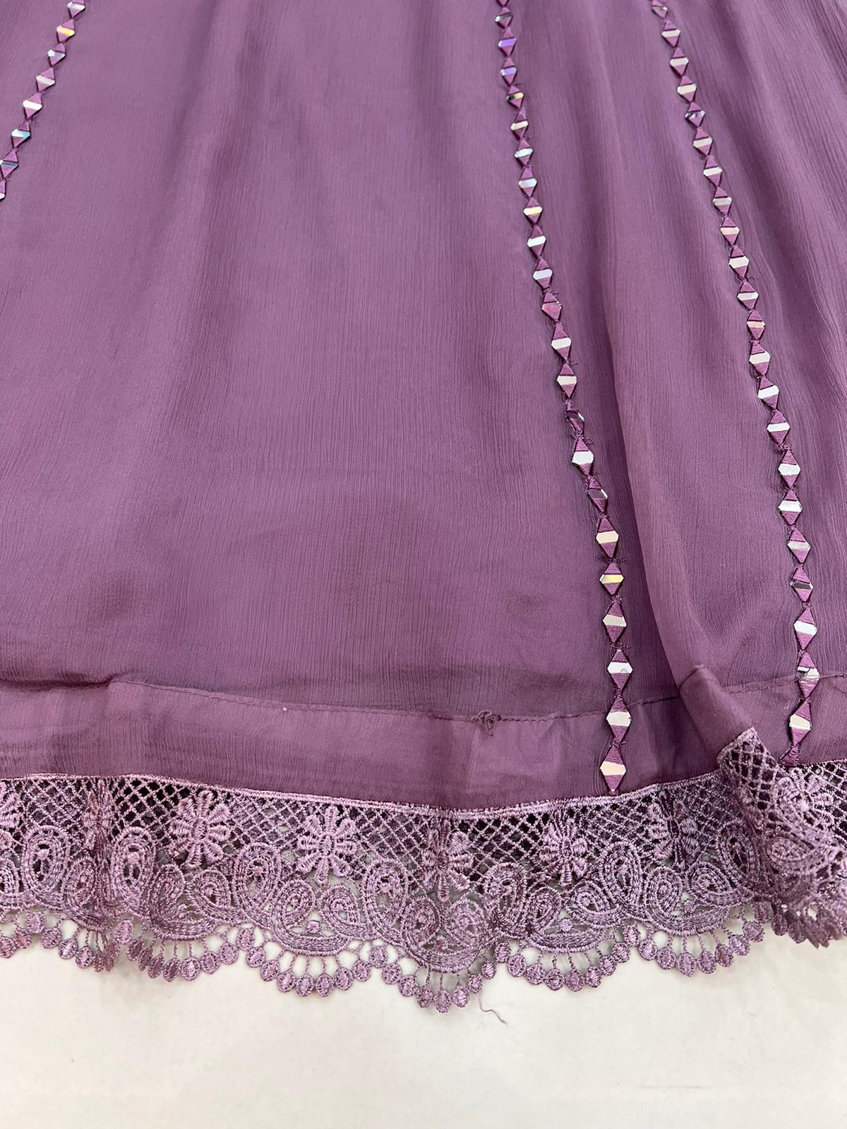 Lilac - Mirror Work Outfit - ELRR131