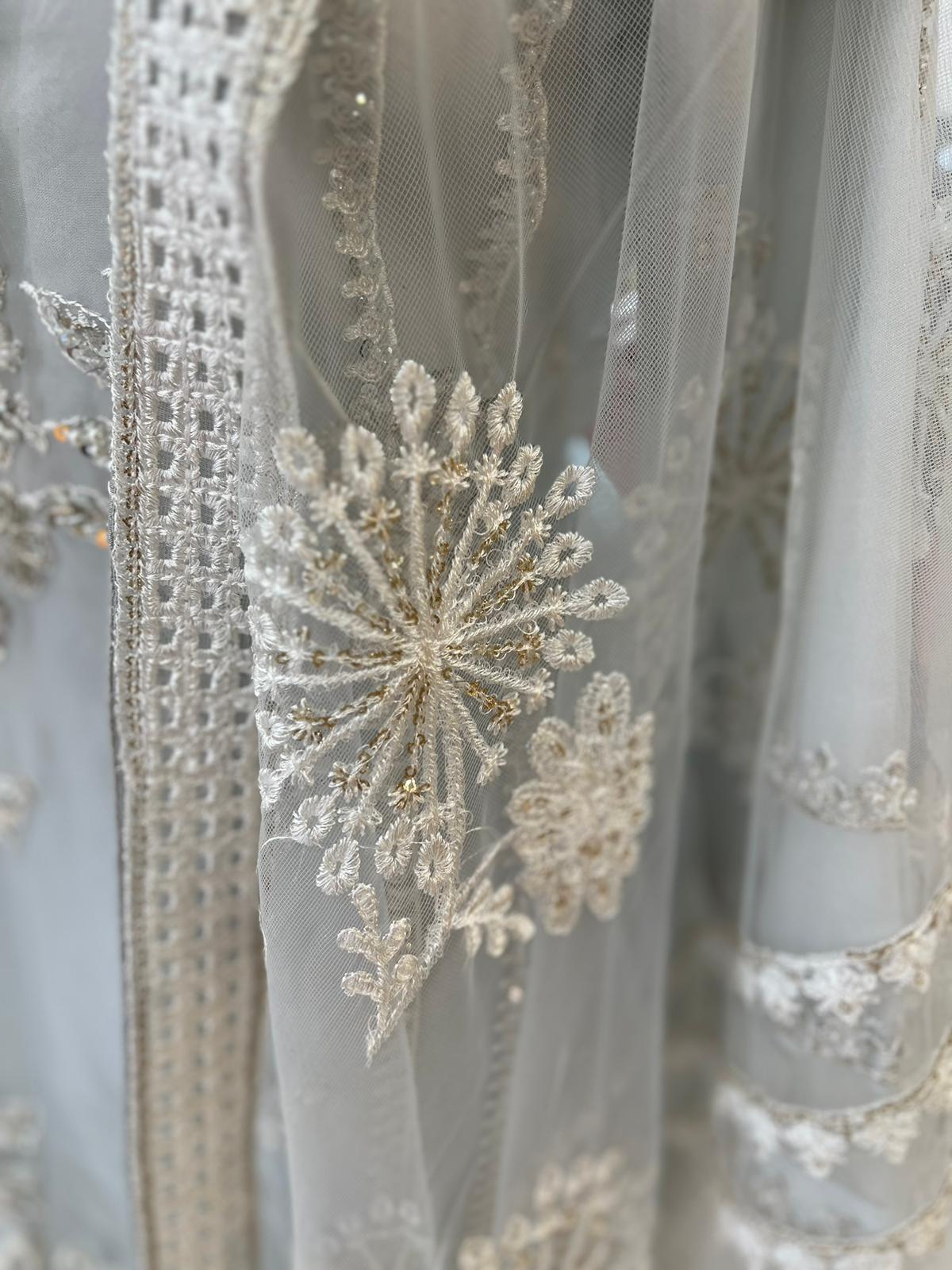 White Embellished Work - Formal Wear