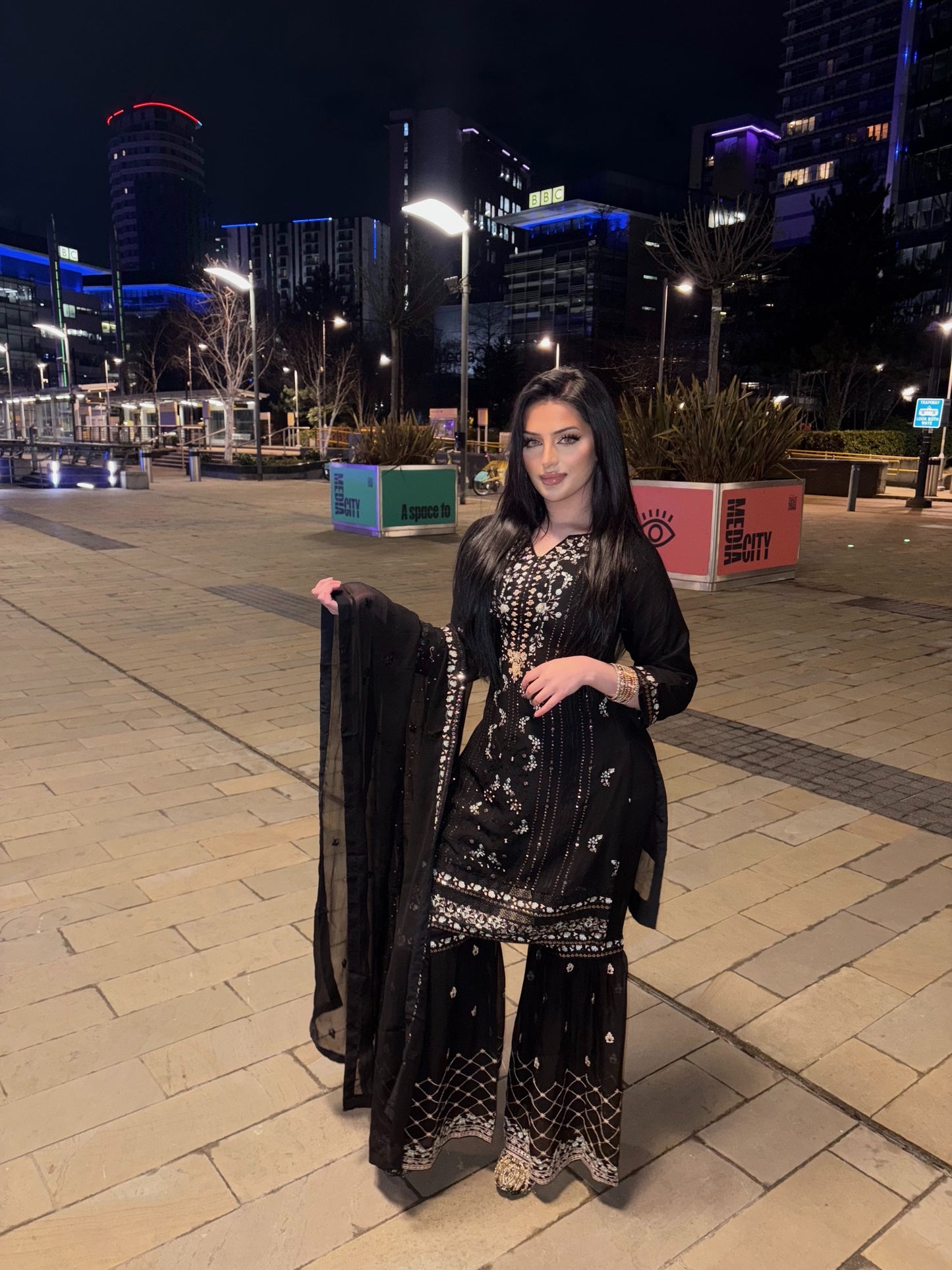 Black Gharara Eid Outfit (ELEID01)