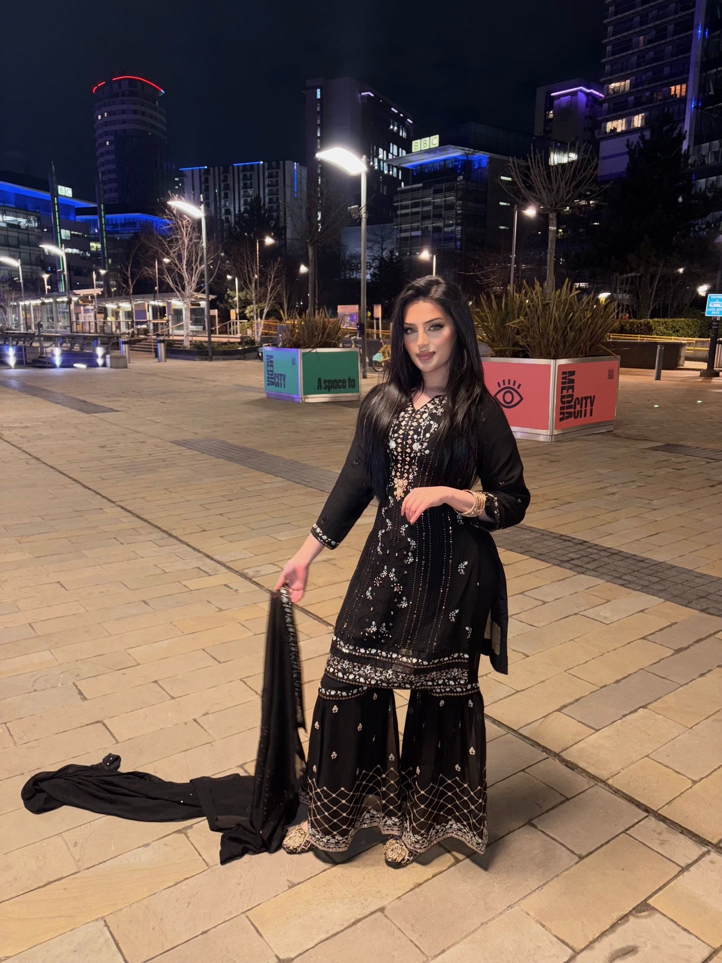 Black Gharara Eid Outfit (ELEID01)