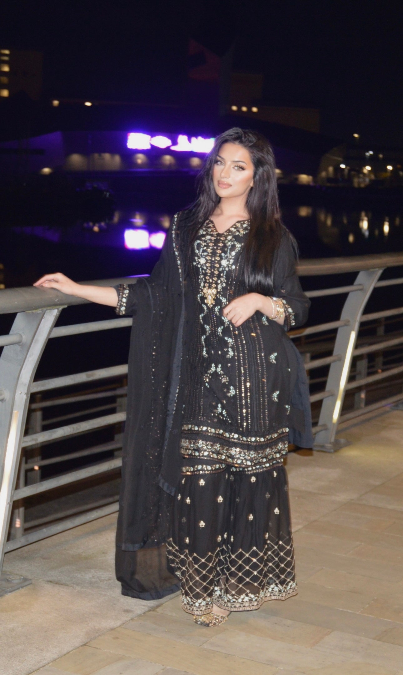 Black Gharara Eid Outfit (ELEID01)