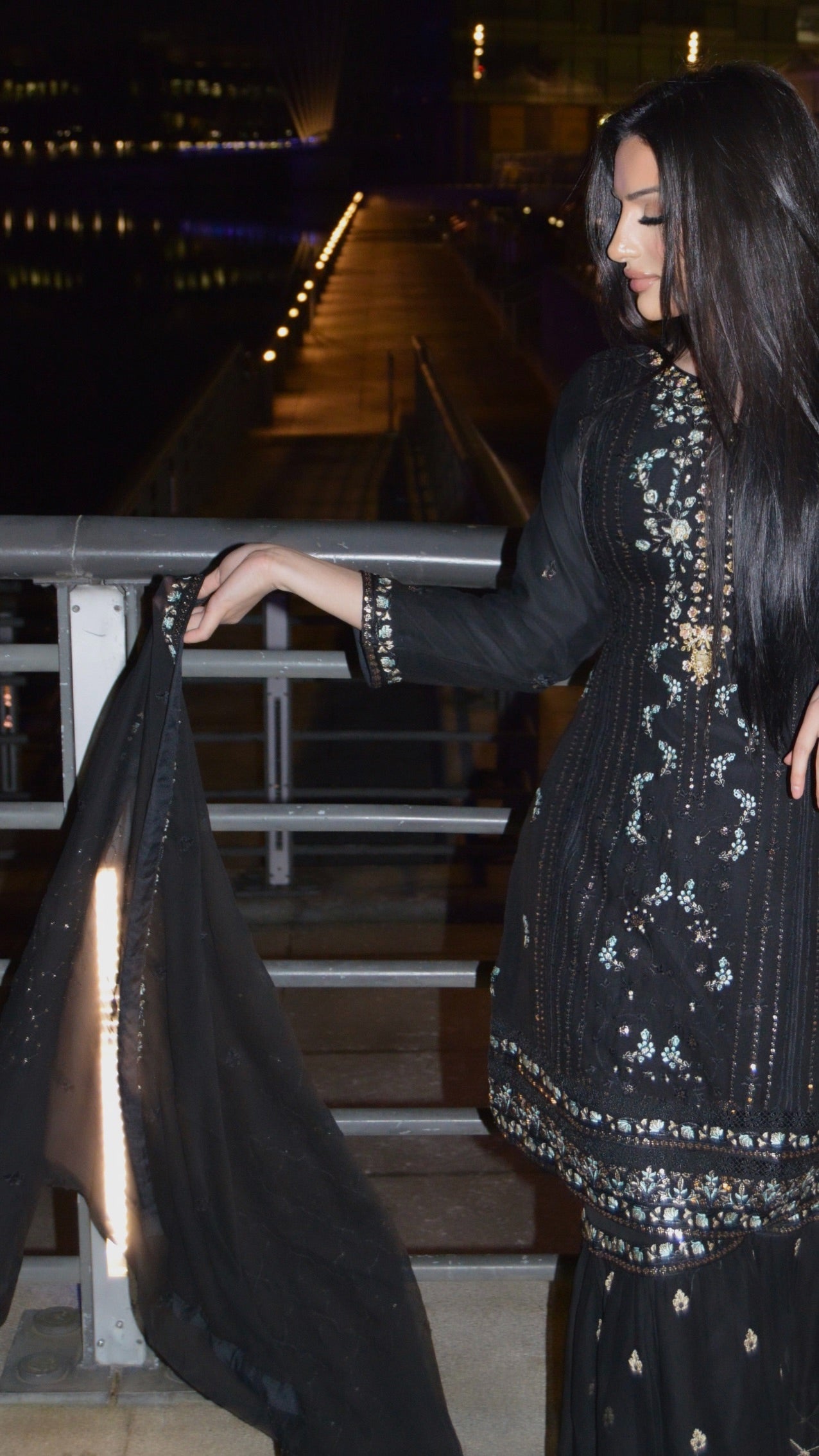 Black Gharara Eid Outfit (ELEID01)