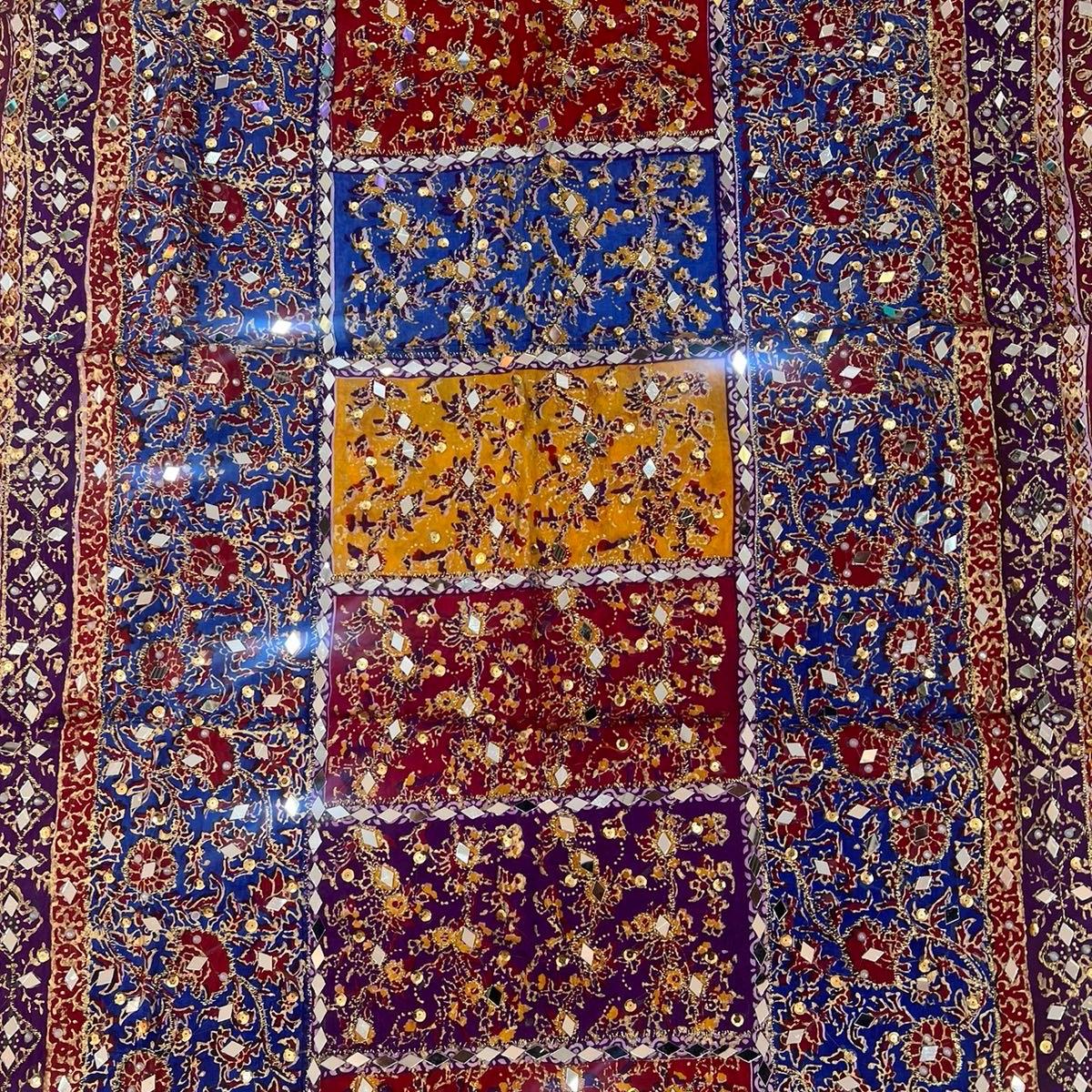 Heavy Mirror Work Shawls - ELHMW001
