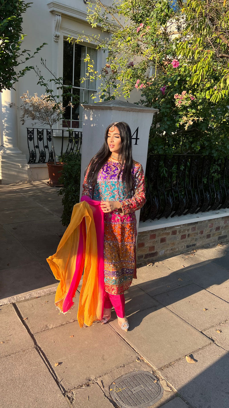 Multi-Colour 3 Piece Suit - ELRR024