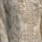 Cream heavy beaded outfit (ELH011)