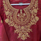 Tawakkal designer outfit- red (ELAJ01) plus size