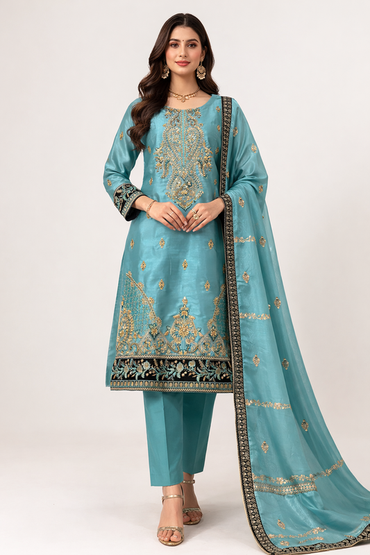 Tawakkal light blue ELAJ03 Plus size
