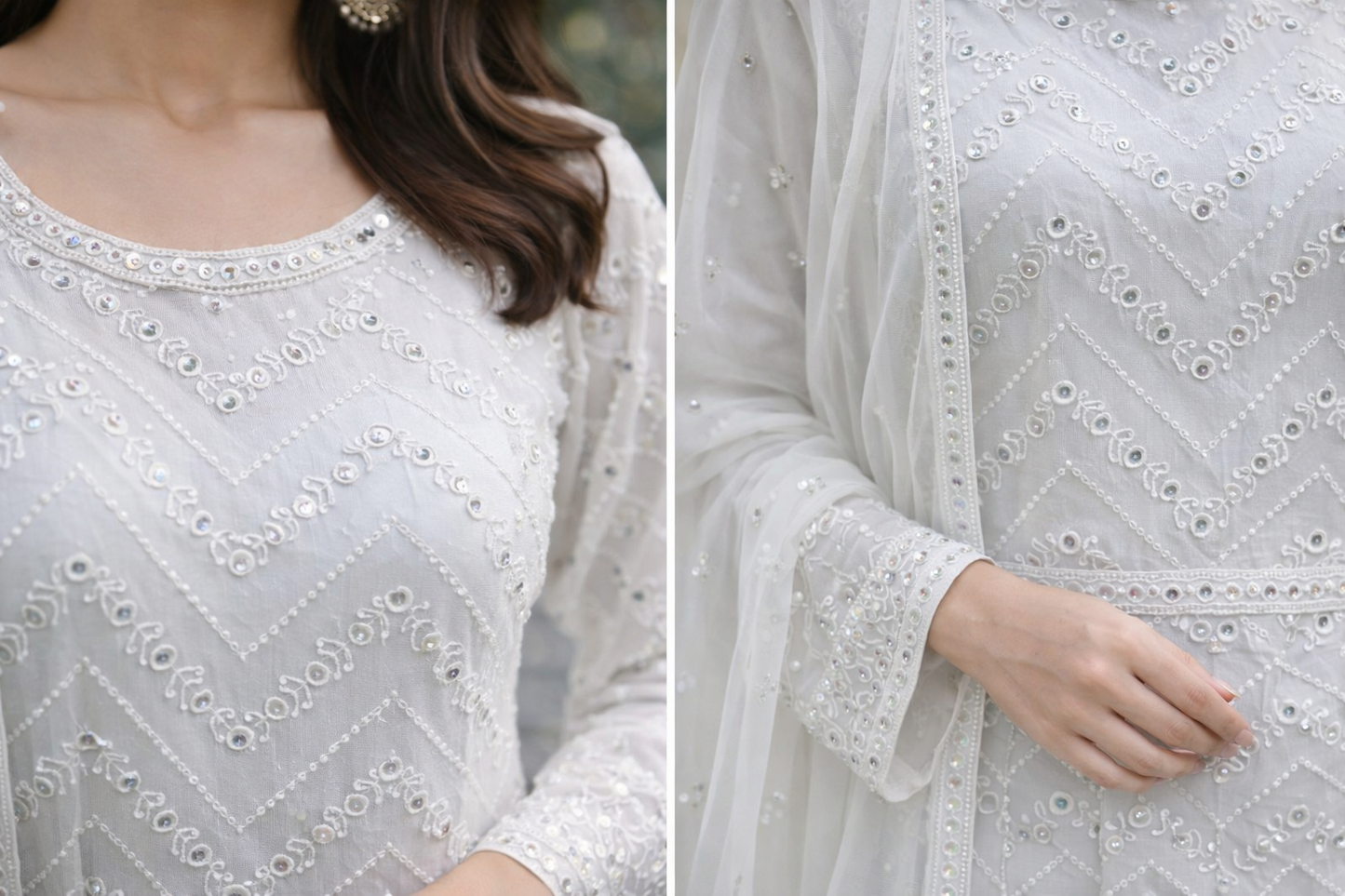 Lightweight Artificial Mirror White Maxi - 3 Pc - ELRR062
