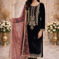 Velvet Formal Wear with bead and thread work ELVT01
