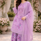 Purple Gharara outfit: Floral Reverie (EL0PG)