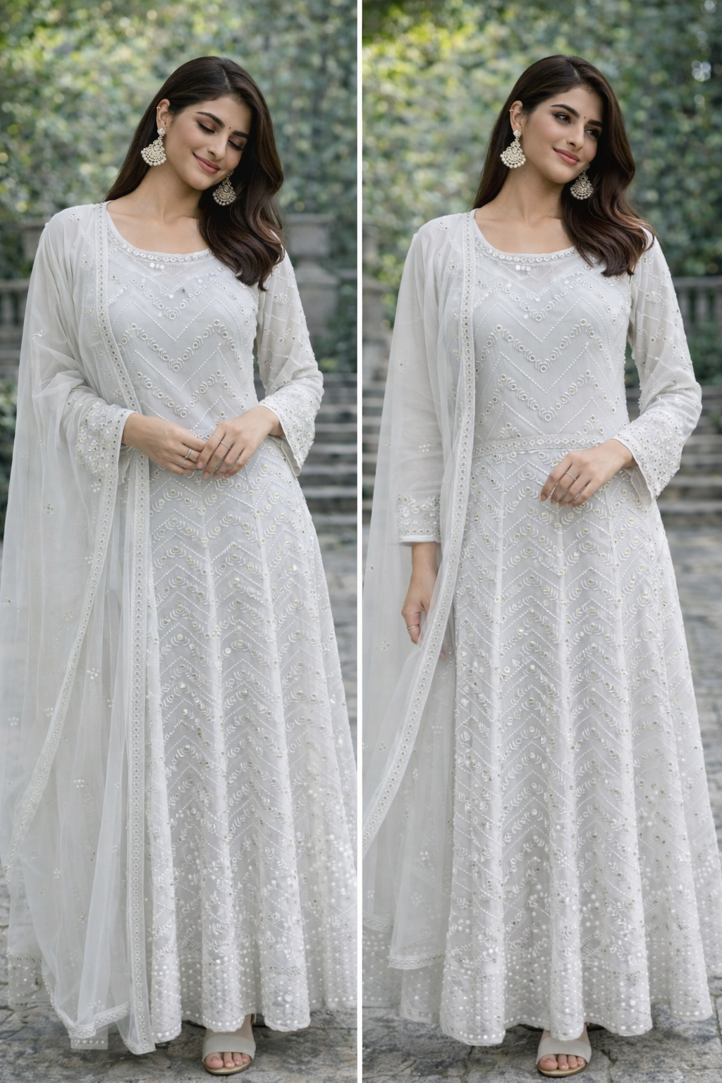 Lightweight Artificial Mirror White Maxi - 3 Pc - ELRR062