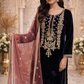 Velvet Formal Wear with bead and thread work ELVT01