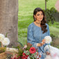 Blue cotton 3pc outfit (EL0BM)