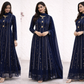 Navy Blue Maxi Formal Wear - 3 PC - ELRR067