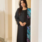 Black sequence work outfit with multicolour duppata (EL0BMD)