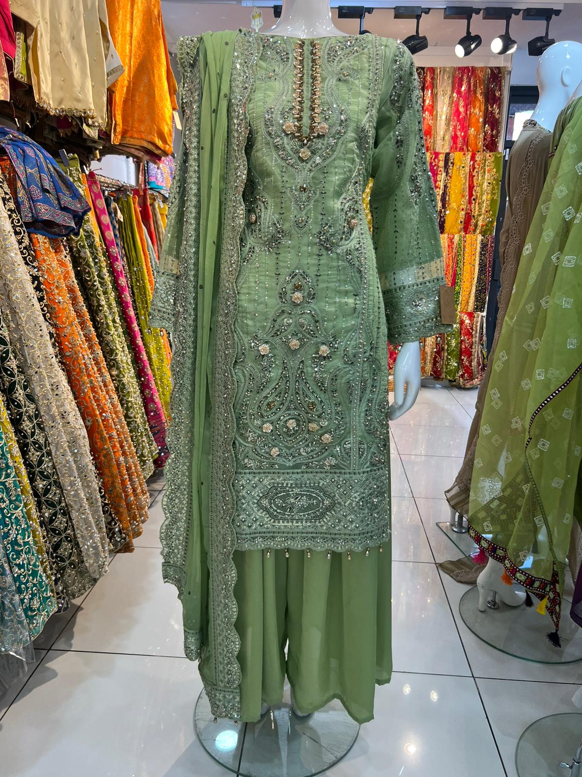 Pistachio Green Formal Wear - 3 PC - ELRR059