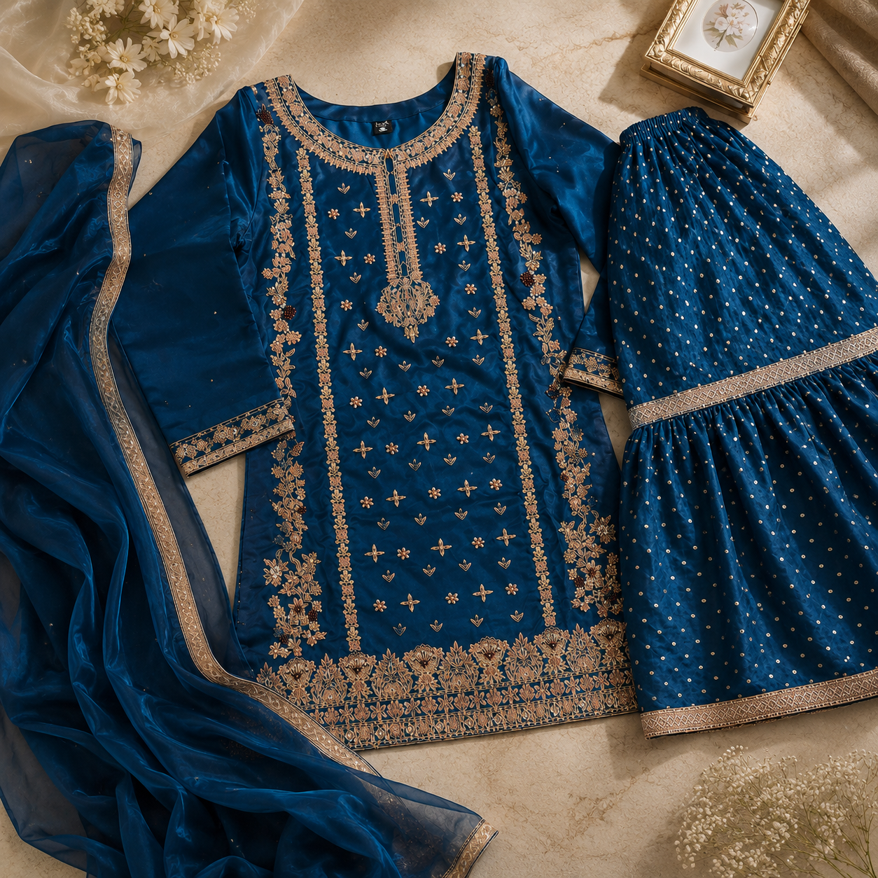 Teal Party wear- EL2PS