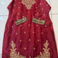 Tawakkal designer outfit- red (ELAJ01) plus size