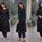 2 Piece Black Outfit Satin Silk