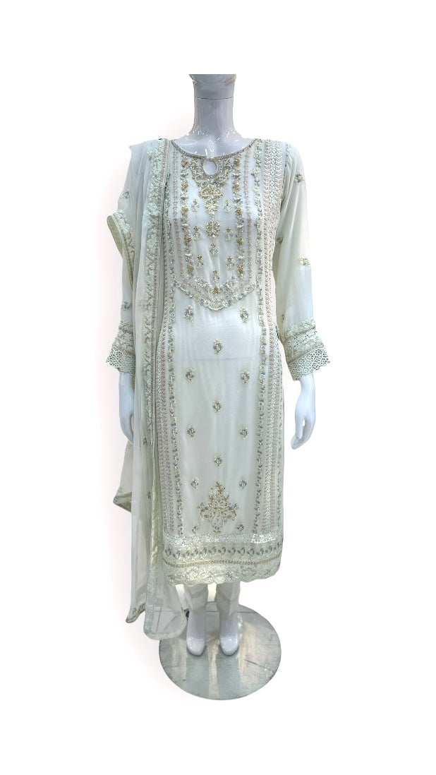 Agha Noor Light Mint Formal Wear - ELAN002