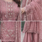 Pink 3 pc Heavy Embellished Outfit