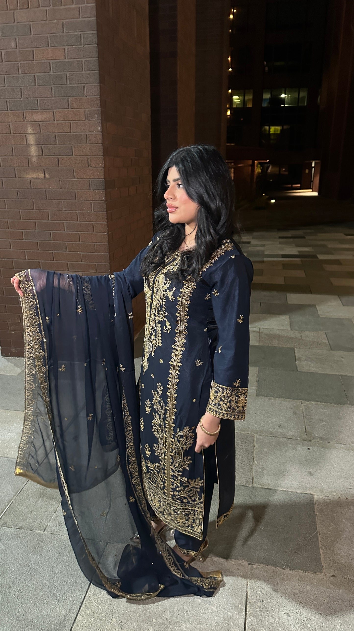 Asim Jofa Blue Outfit BLEL01