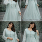 Light Aqua Mirror Work Outfit - ELRR130
