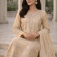 Beige beaded outfit EL0AG5