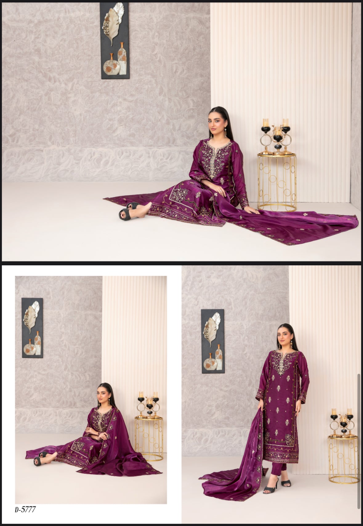 Tawakkal plum ELAJ04 plus size