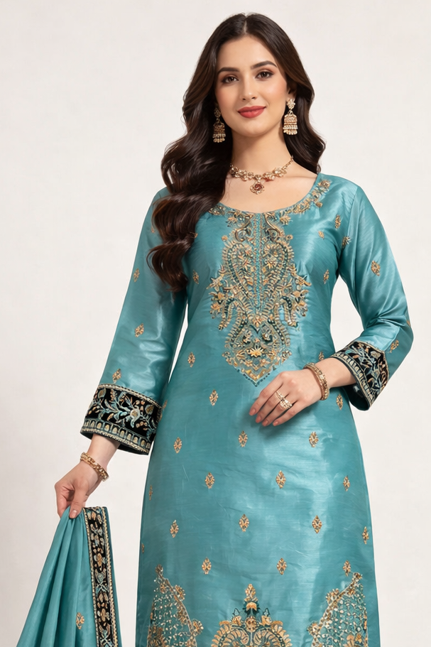 Tawakkal light blue ELAJ03 Plus size