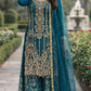 Teal beaded outfit (ELT05)