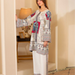 Cream 3pc outfit with print work