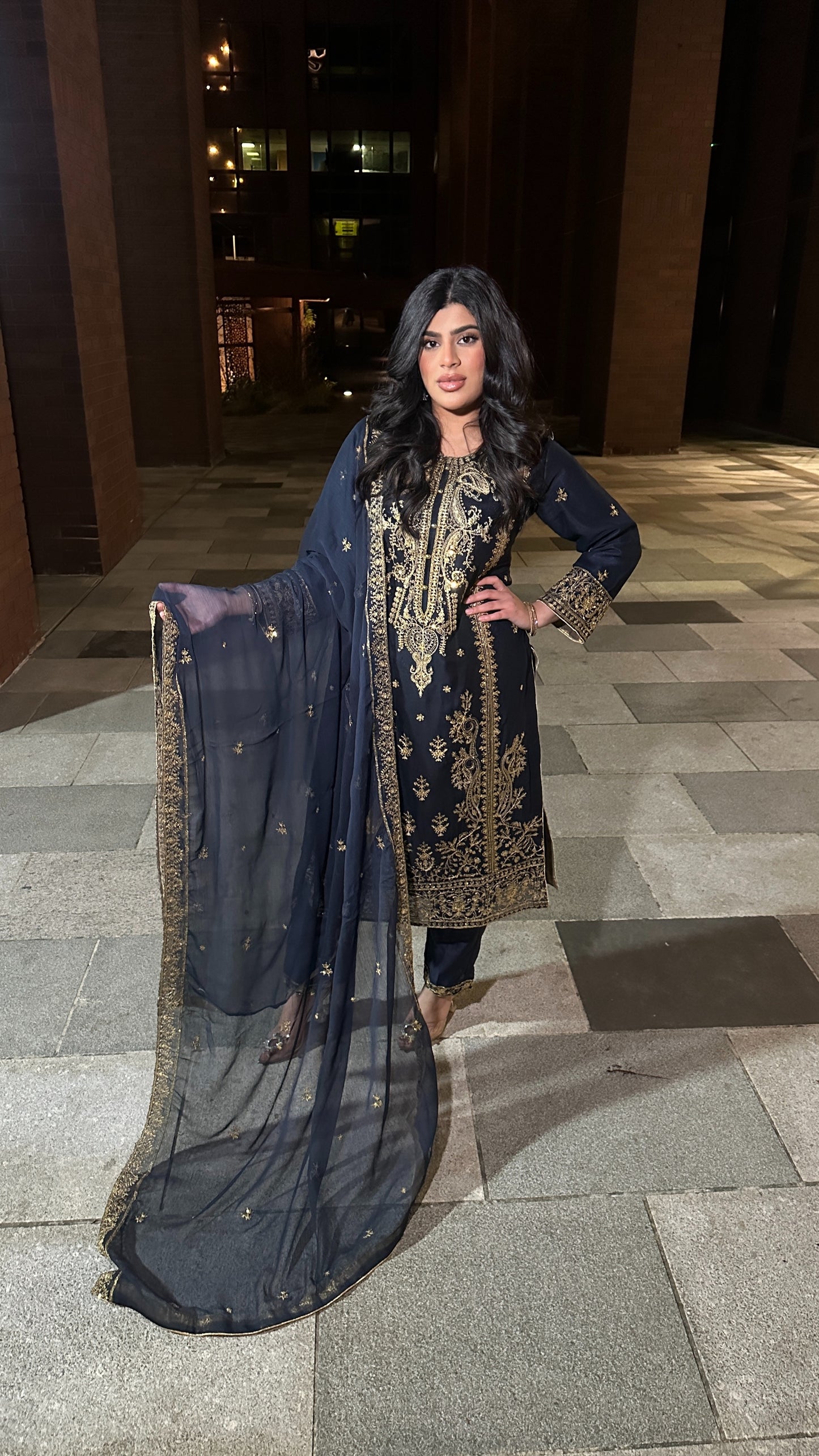 Asim Jofa Blue Outfit BLEL01