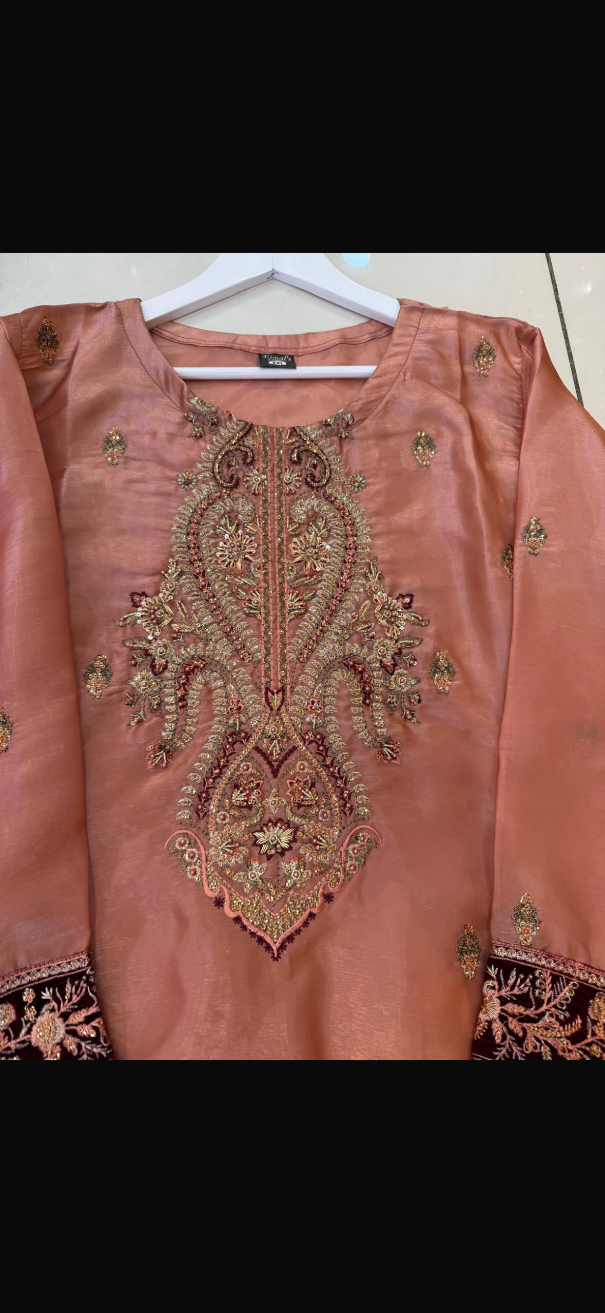 Tawakkal peach ELAJ05 Plus size
