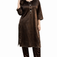 ELWC-002 Women's Velvet Two-Piece Winter Suit in Brown -  Comfort wear