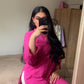 Shocking Pink 1 Pc Chikankari Kurta