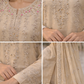 Beige beaded outfit EL0AG5