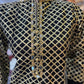 Black Embroidered Kurti with Collar Look