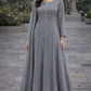Grey Long Maxi Dress - ELRR032