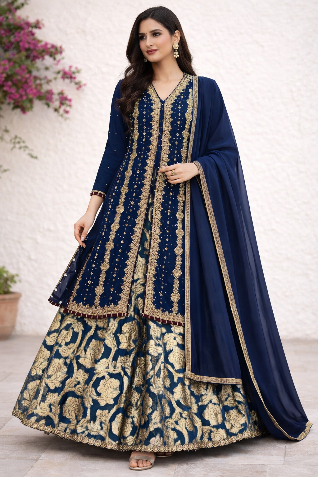 4 piece Teal jacket suit formal wear Outfit